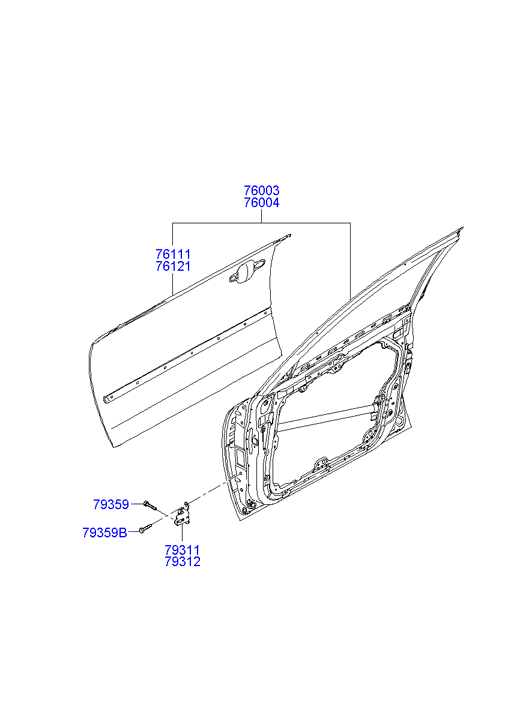 PANEL - REAR DOOR