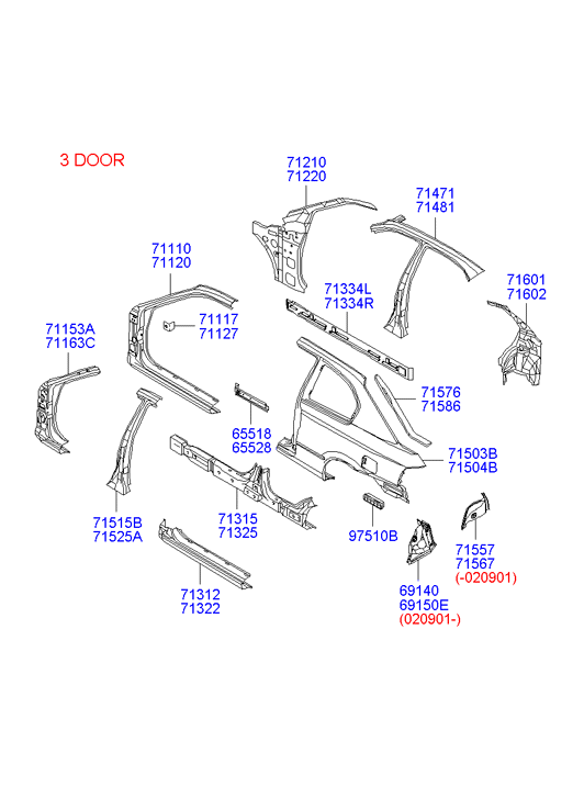 PANEL - REAR DOOR