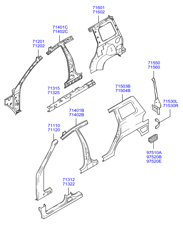 PANEL - REAR DOOR