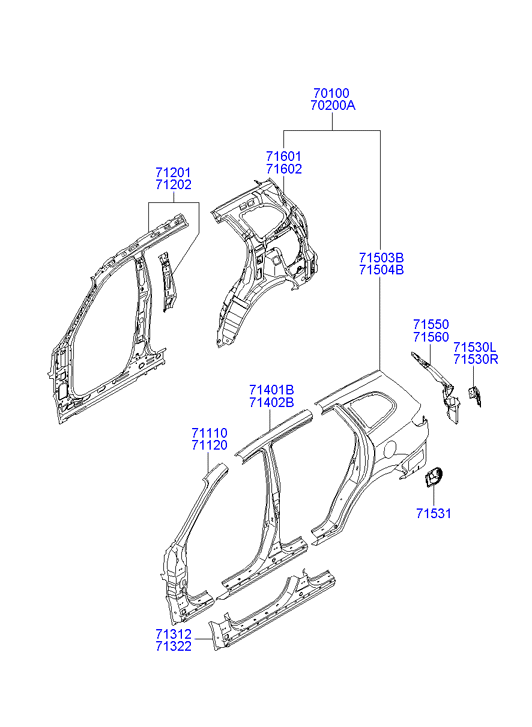 PANEL - REAR DOOR