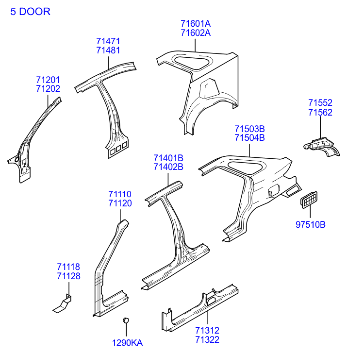 PANEL - REAR DOOR