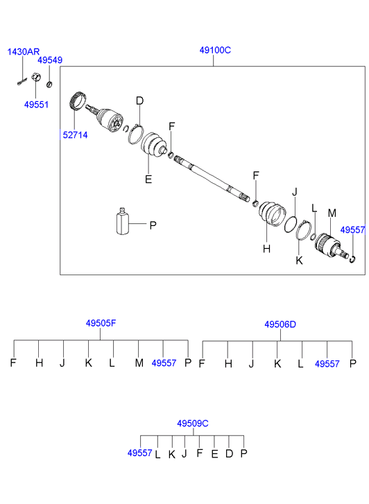 DRIVE SHAFT - FRONT