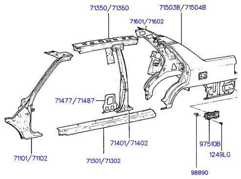 PANEL - REAR DOOR