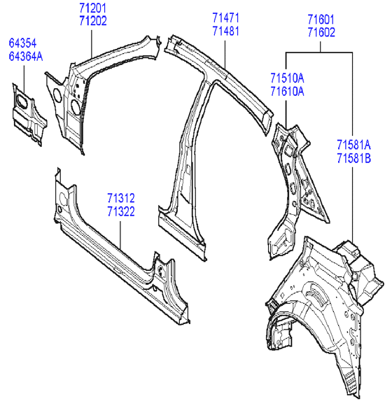 PANEL - REAR DOOR