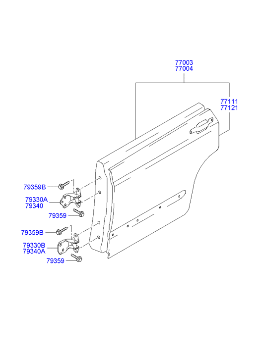 PANEL - REAR DOOR