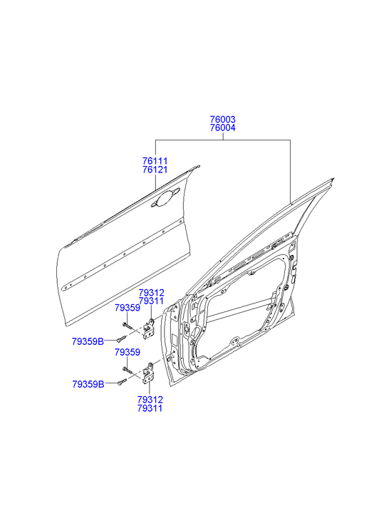 PANEL - REAR DOOR