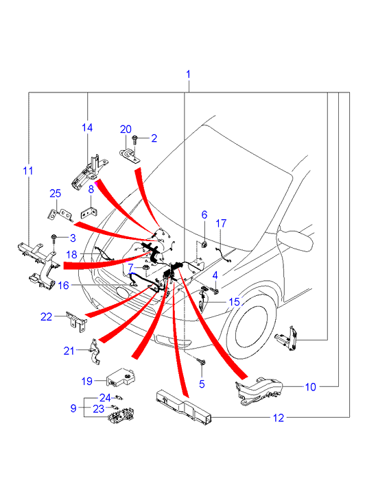 A/C SYSTEM - COOLER LINE, REAR