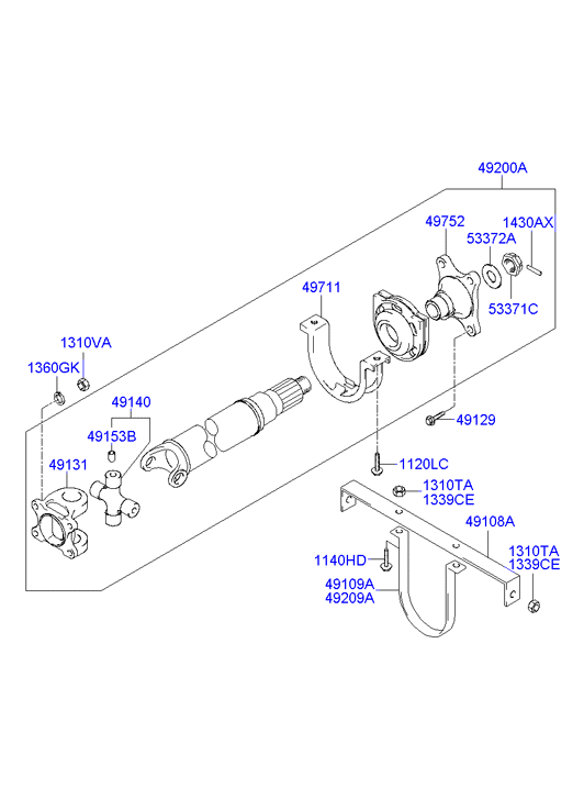 SHAFT - FRONT PROPELLER