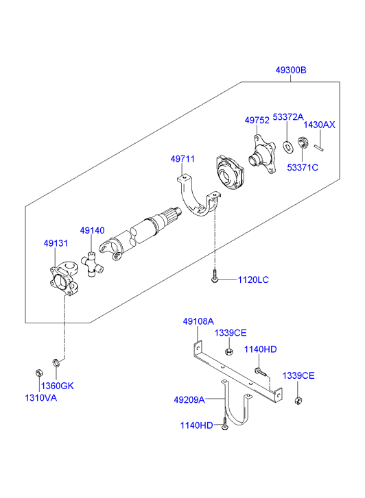 SHAFT - FRONT PROPELLER