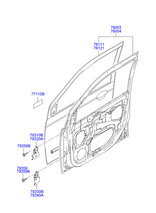 PANEL - REAR DOOR