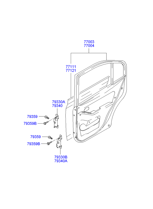 PANEL - REAR DOOR