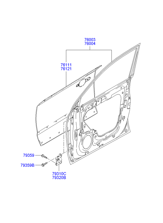 PANEL - REAR DOOR