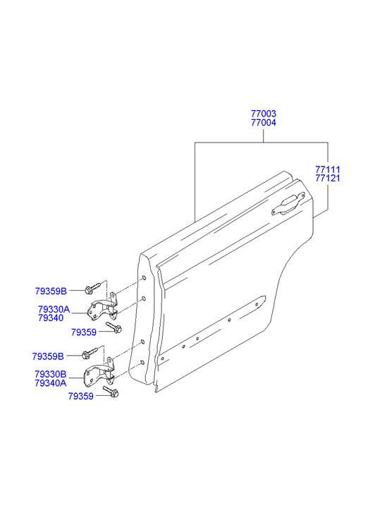 PANEL - REAR DOOR