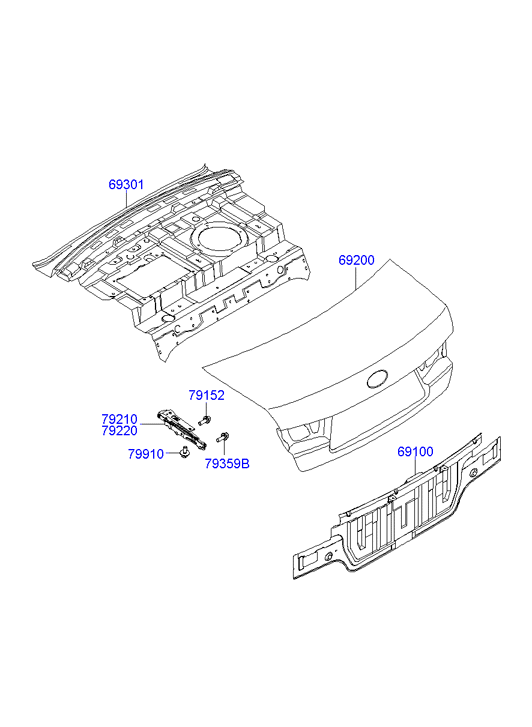 PANEL - REAR DOOR