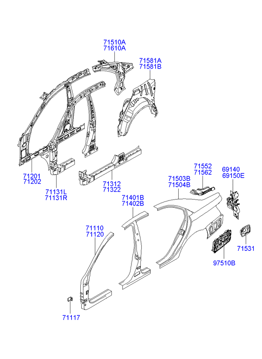 PANEL - REAR DOOR