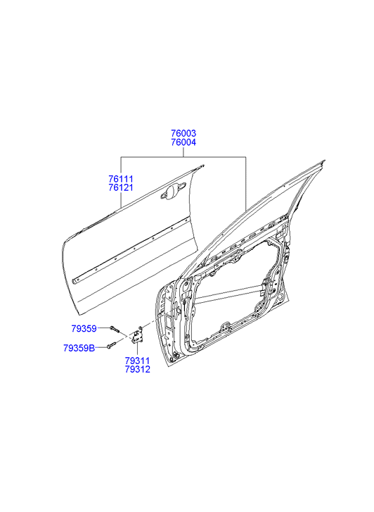 PANEL - REAR DOOR