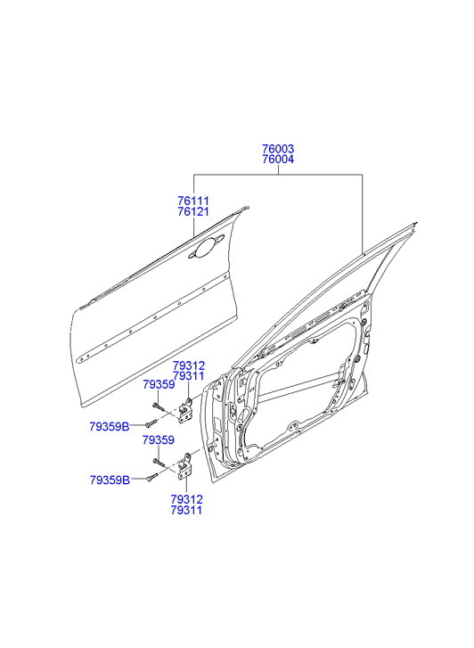 PANEL - REAR DOOR