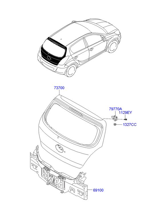 PANEL - REAR DOOR