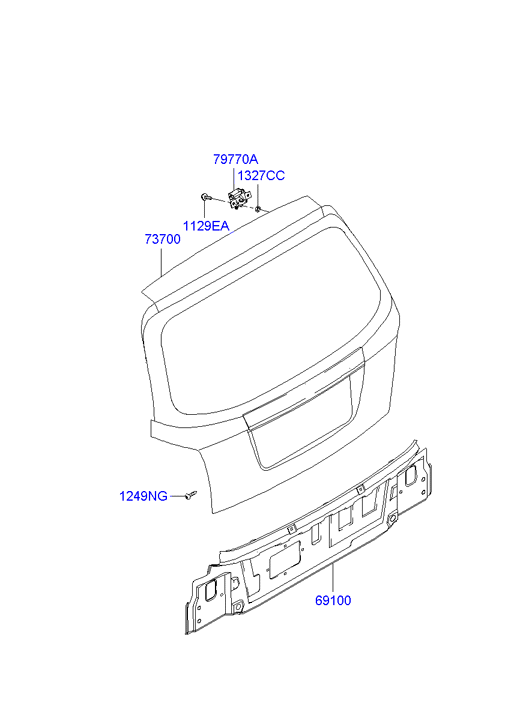 PANEL - REAR DOOR