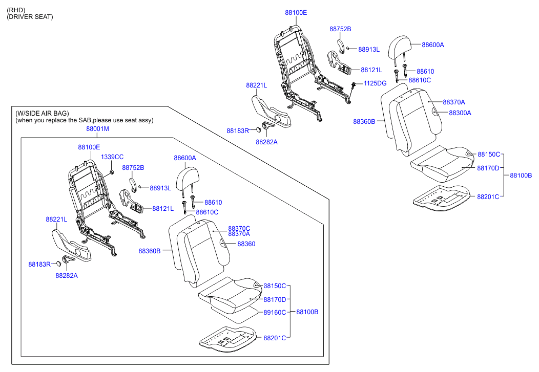 HOLDER ASSY - CHILD SEAT