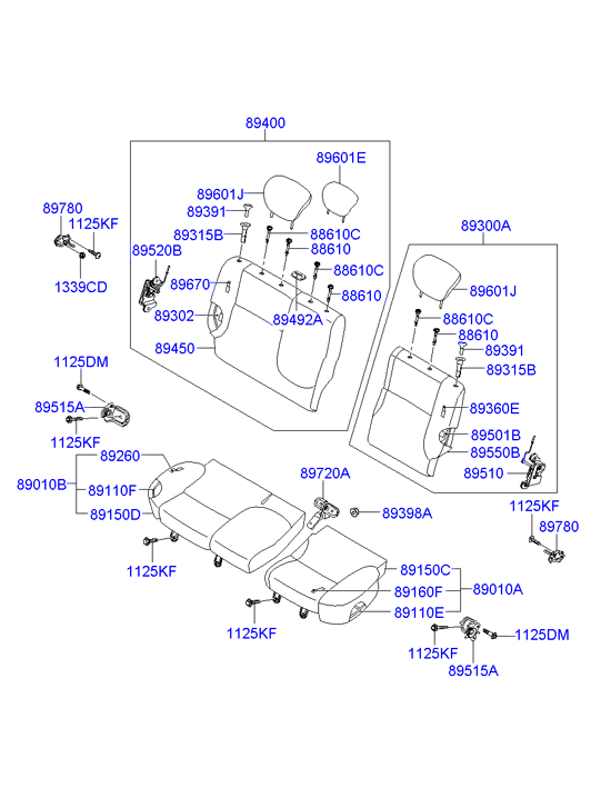 HOLDER ASSY - CHILD SEAT