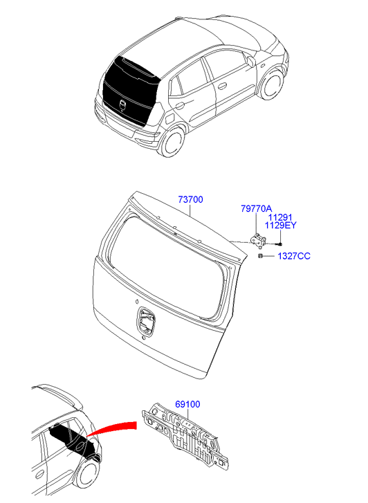 PANEL - REAR DOOR