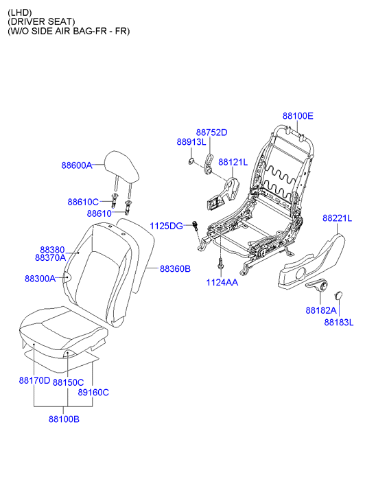 HOLDER ASSY - CHILD SEAT