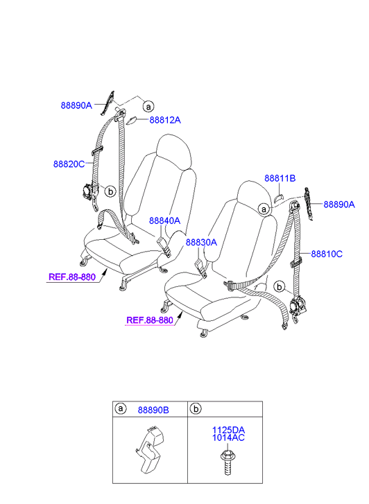 HOLDER ASSY - CHILD SEAT