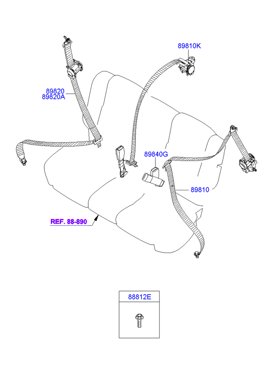 HOLDER ASSY - CHILD SEAT