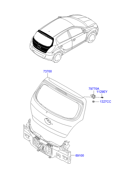 PANEL - REAR DOOR