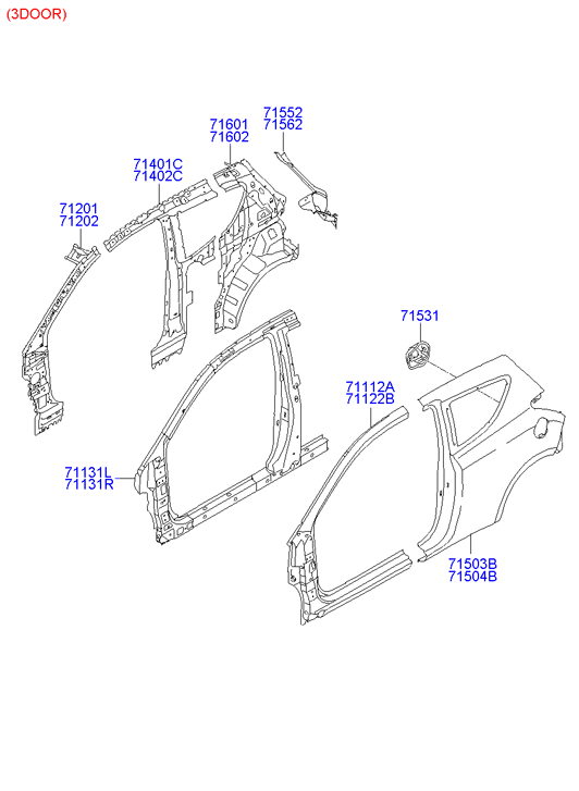 PANEL - REAR DOOR