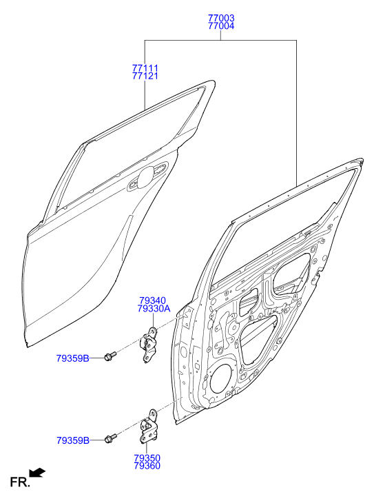 PANEL - REAR DOOR