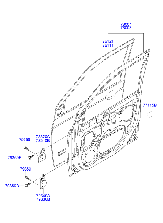 PANEL - REAR DOOR