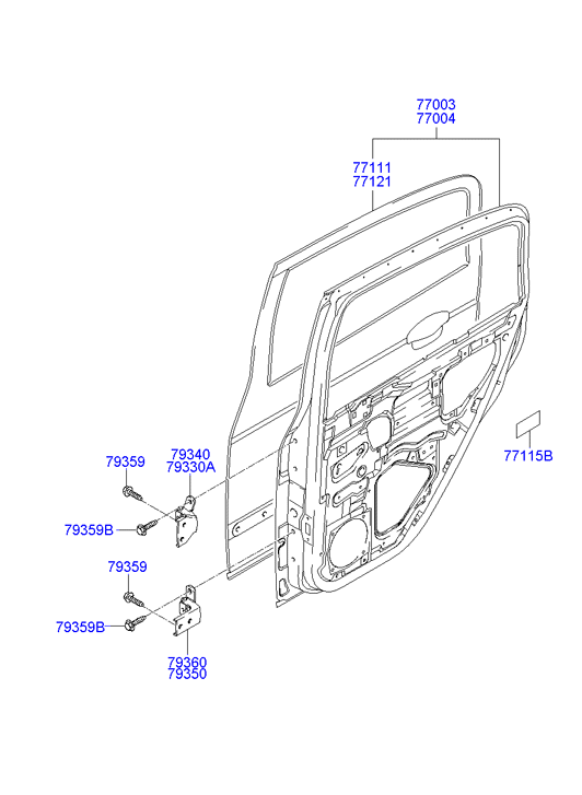 PANEL - REAR DOOR