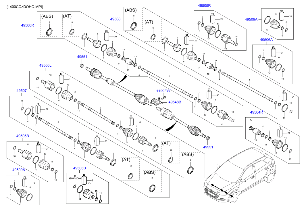 DRIVE SHAFT (FRONT)