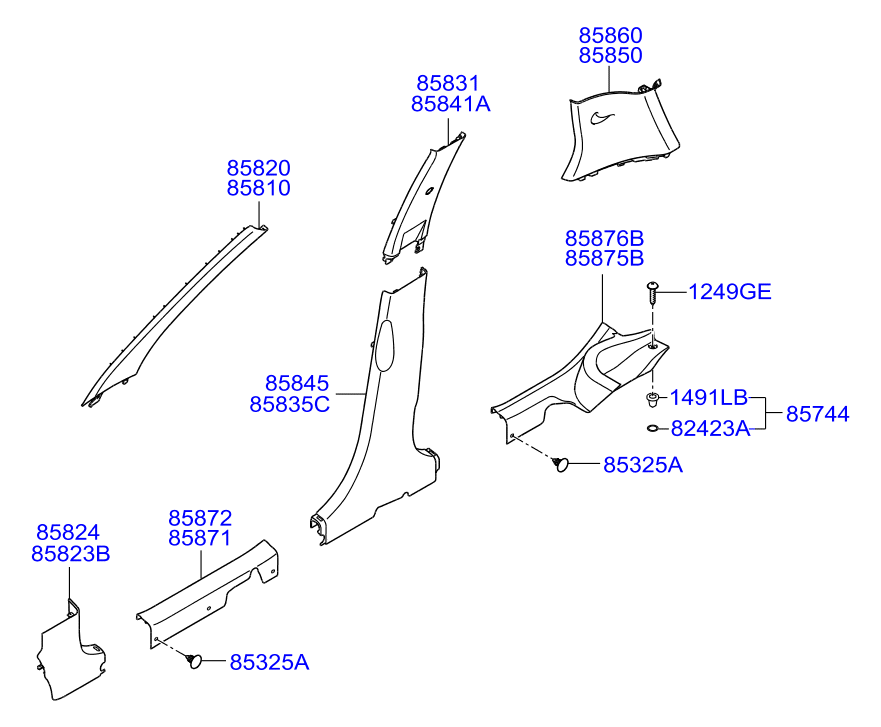 HOLDER ASSY - CHILD SEAT