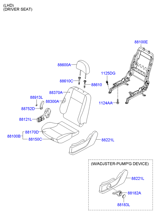 HOLDER ASSY - CHILD SEAT