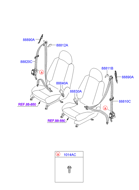 HOLDER ASSY - CHILD SEAT