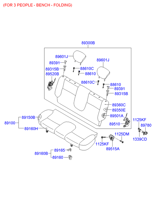 HOLDER ASSY - CHILD SEAT