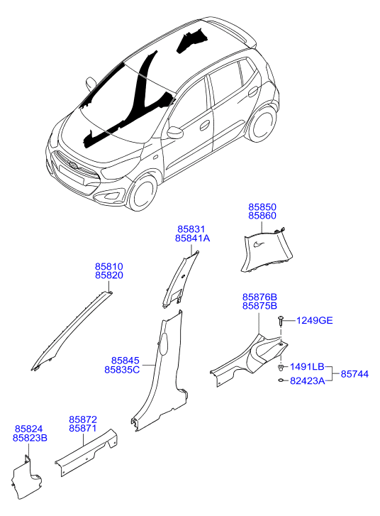 HOLDER ASSY - CHILD SEAT