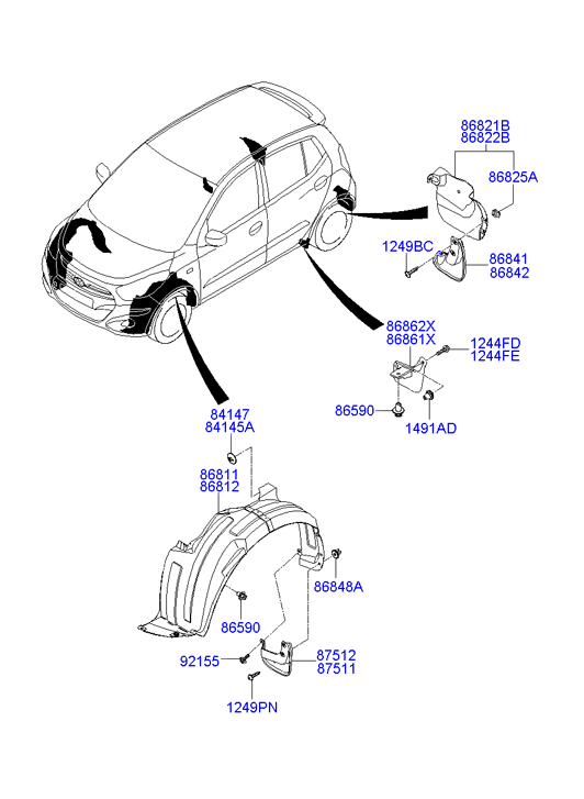 HOLDER ASSY - CHILD SEAT