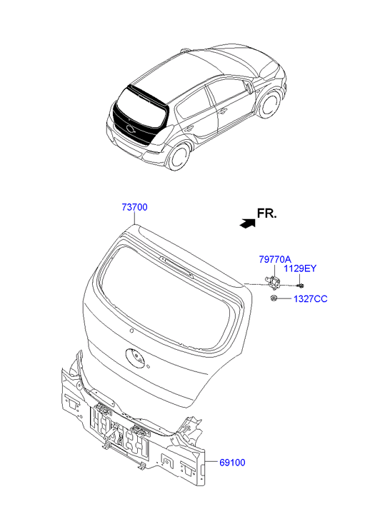 PANEL - REAR DOOR