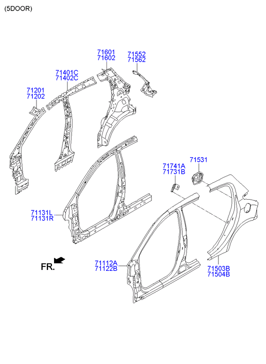 PANEL - REAR DOOR