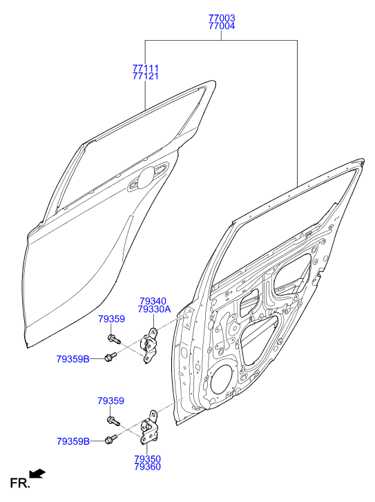 PANEL - REAR DOOR