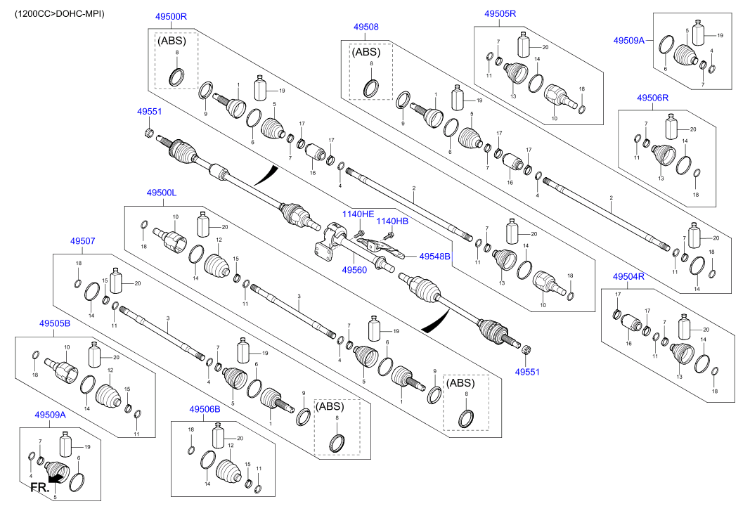 DRIVE SHAFT (FRONT)