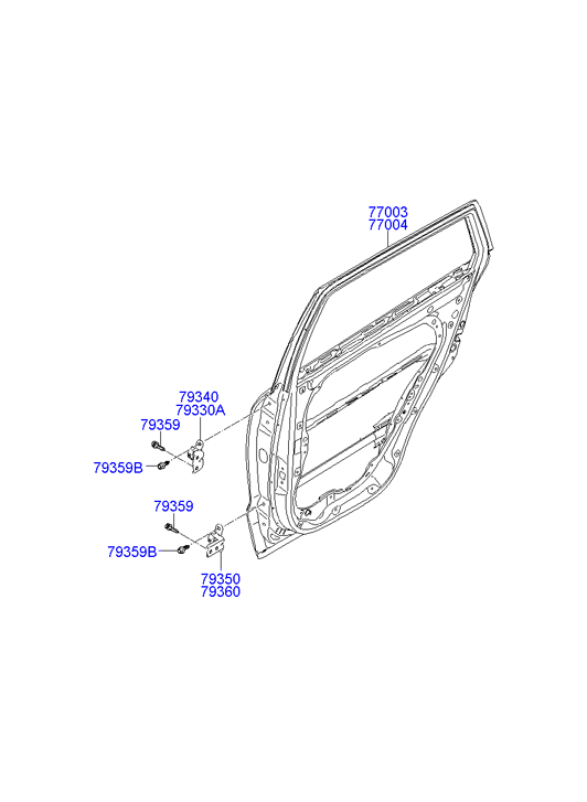 PANEL - REAR DOOR