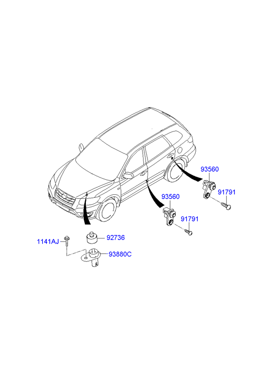 AIR CONDITIONER SYSTEM - REAR