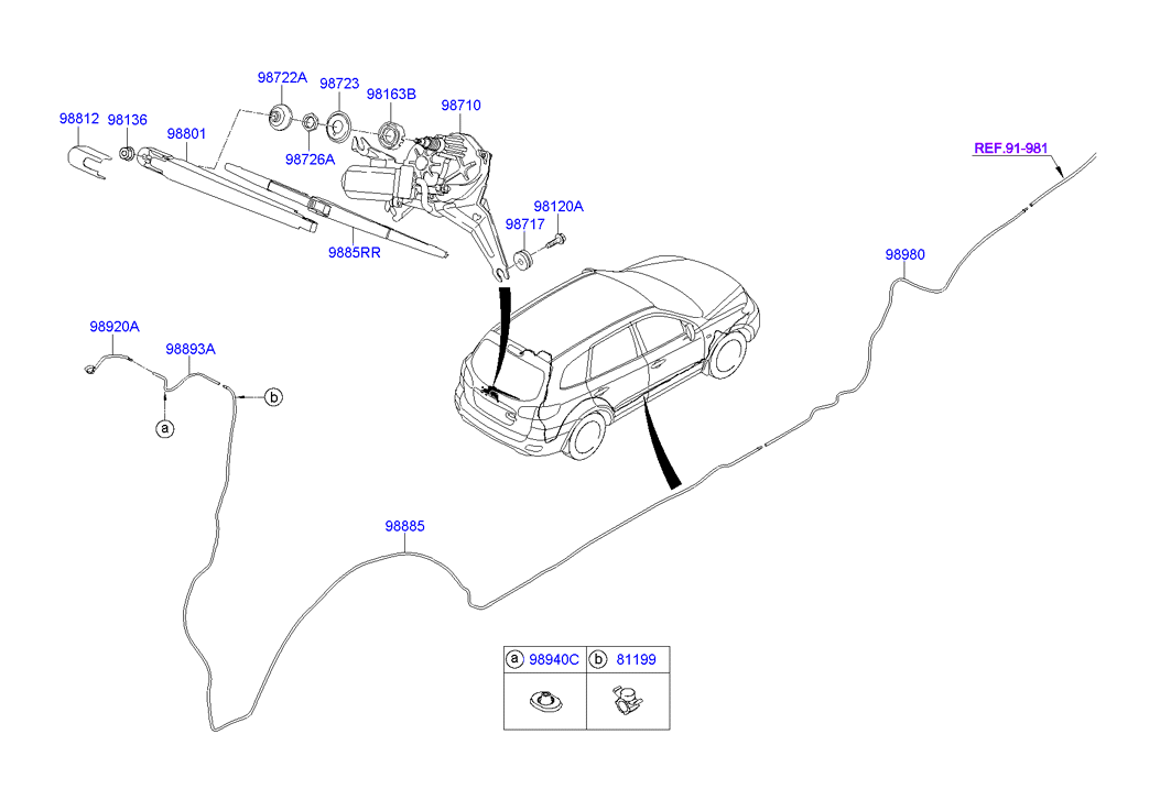 AIR CONDITIONER SYSTEM - REAR