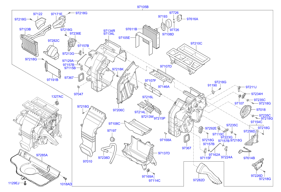 AIR CONDITIONER SYSTEM - REAR