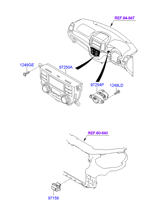 AIR CONDITIONER SYSTEM - REAR